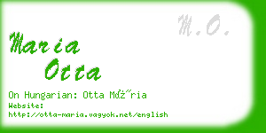 maria otta business card